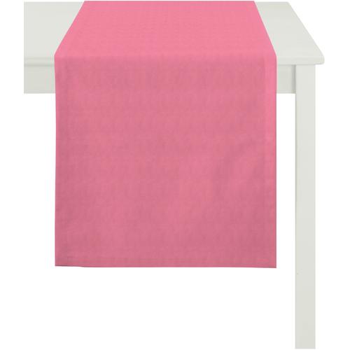 „Tischläufer APELT „“3944 UNI BASIC““ Tischdecken Gr. B/L: 48 cm x 150 cm, 1 St., rosa Tischläufer“