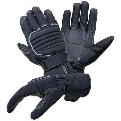 Motorradhandschuhe PROANTI Gr. XXL, schwarz, Handschuhe, XXL, Obermaterial: 40% Rindsleder, 40% Nylon, 15% Polyester, 5% Polyurethan. Innenfutter: 100% Polyester, für Regenwetter geeignet, wasserdicht Image