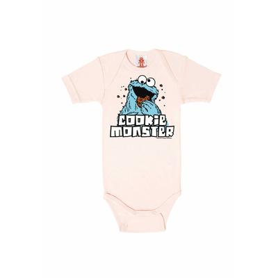 Body LOGOSHIRT Gr. 50, EURO-Größen, rosa (hellrosa) Baby Bodies Sesamstraße mit Druckknöpfen