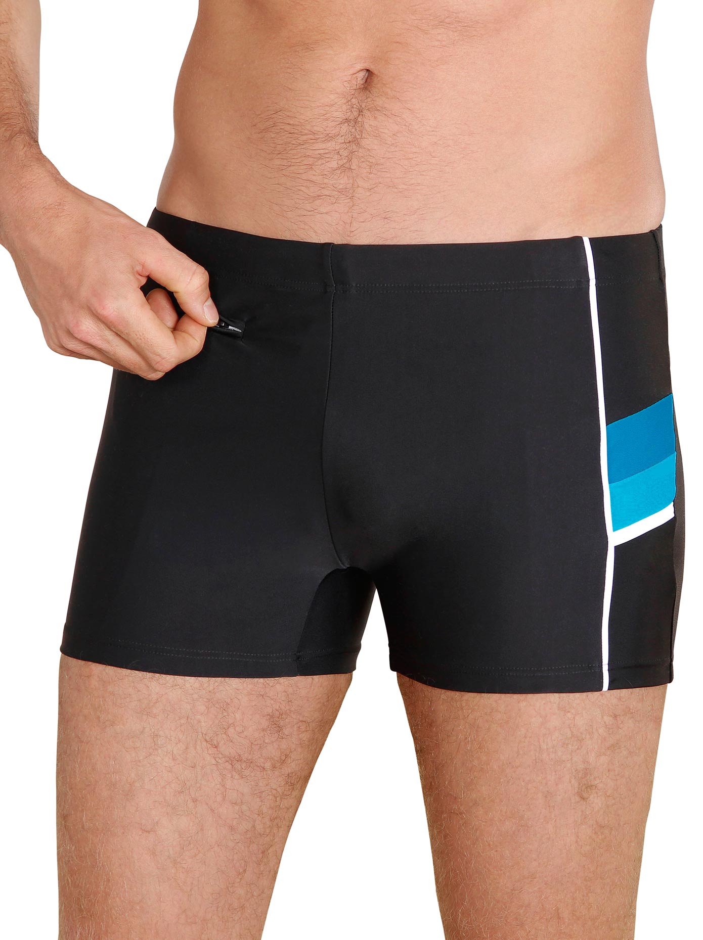 Badehose, Herren, Gr. 6, Normalgrößen, schwarz, Elasthan, Polyamid, Badehosen, Topseller Image