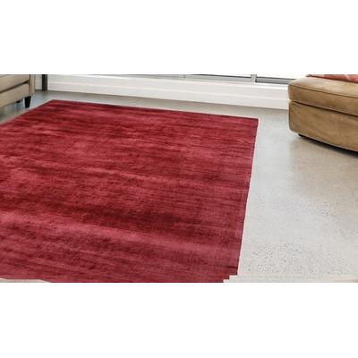 Teppich CALO-DELUXE "Viteox 200" Gr. 6, rot (rot, violett), B:200cm H:13mm L:290cm, Viskose, Teppiche, Viskose, Kurzflor, Wohnzimmer Image
