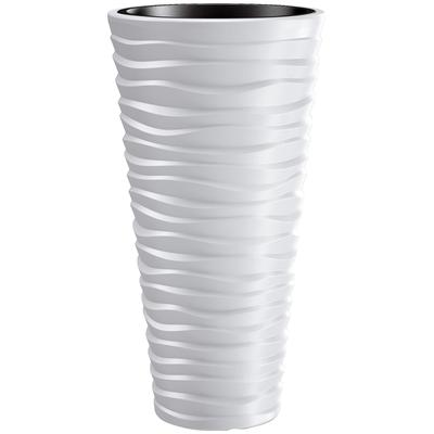 Blumentopf PROSPERPLAST "Sand slim", weiß, H:52cm, Kunststoff, Pflanzgefäße, Ø 29,6 cm Image