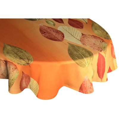 Tischdecke WIRTH "MAREK" Gr. 1, orange (terrakotta), B:130cm L:190cm, Polyester, Tischdecken, oval Image
