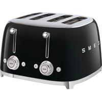 SMEG Toaster TSF03BLEU, schwarz, B:33cm H:20cm T:30cm, Toaster