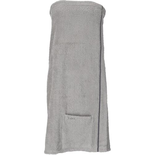 „Kilt VOSSEN „“Livina““ Bademäntel grau (urban grey) Saunatücher Saunakilt für Damen, mit Druckknöpfen“