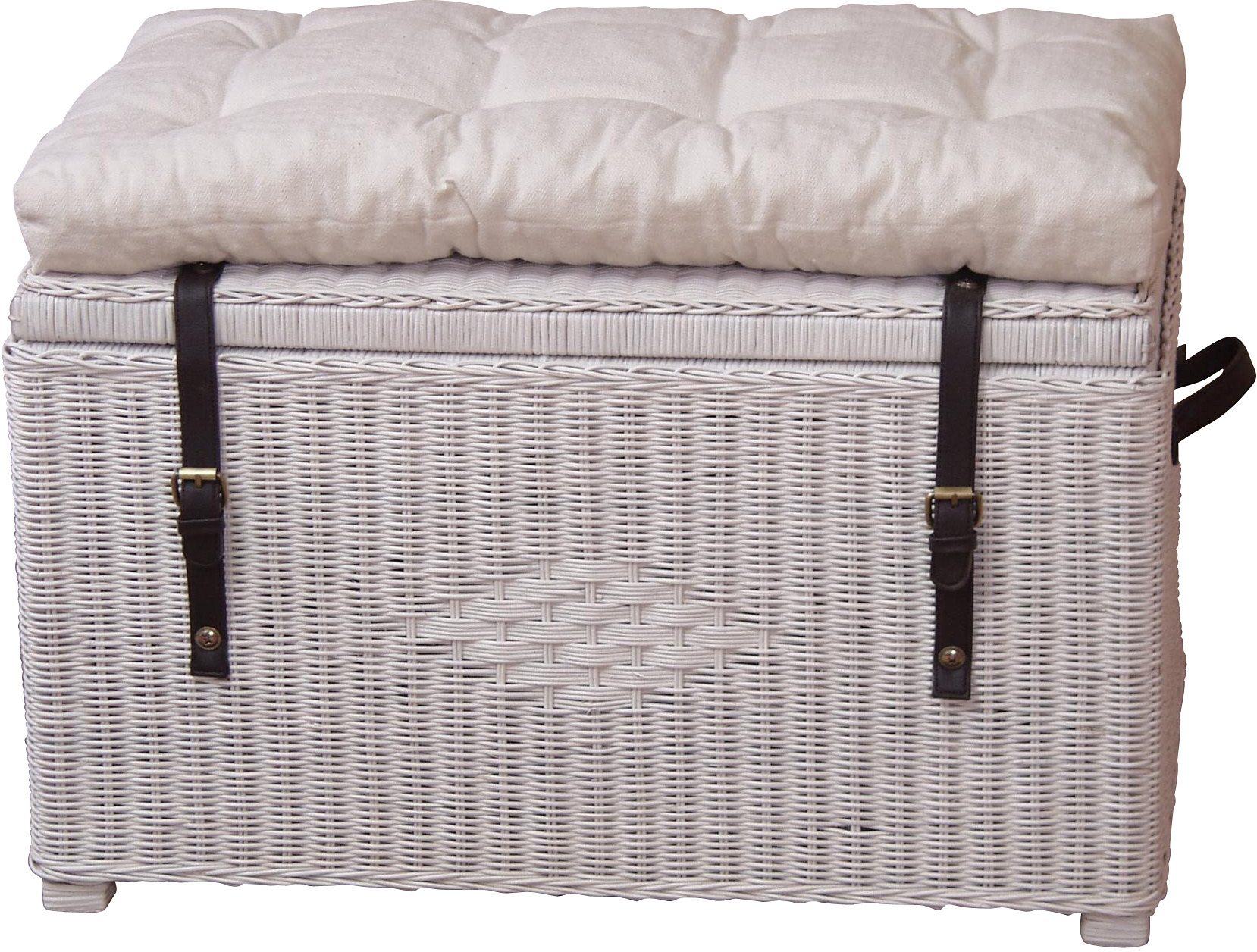 Bankauflage, beige (creme), B:45cm, Baumwolle, HOFMANN LIVING AND MORE, Polsterauflagen, Bankauflage