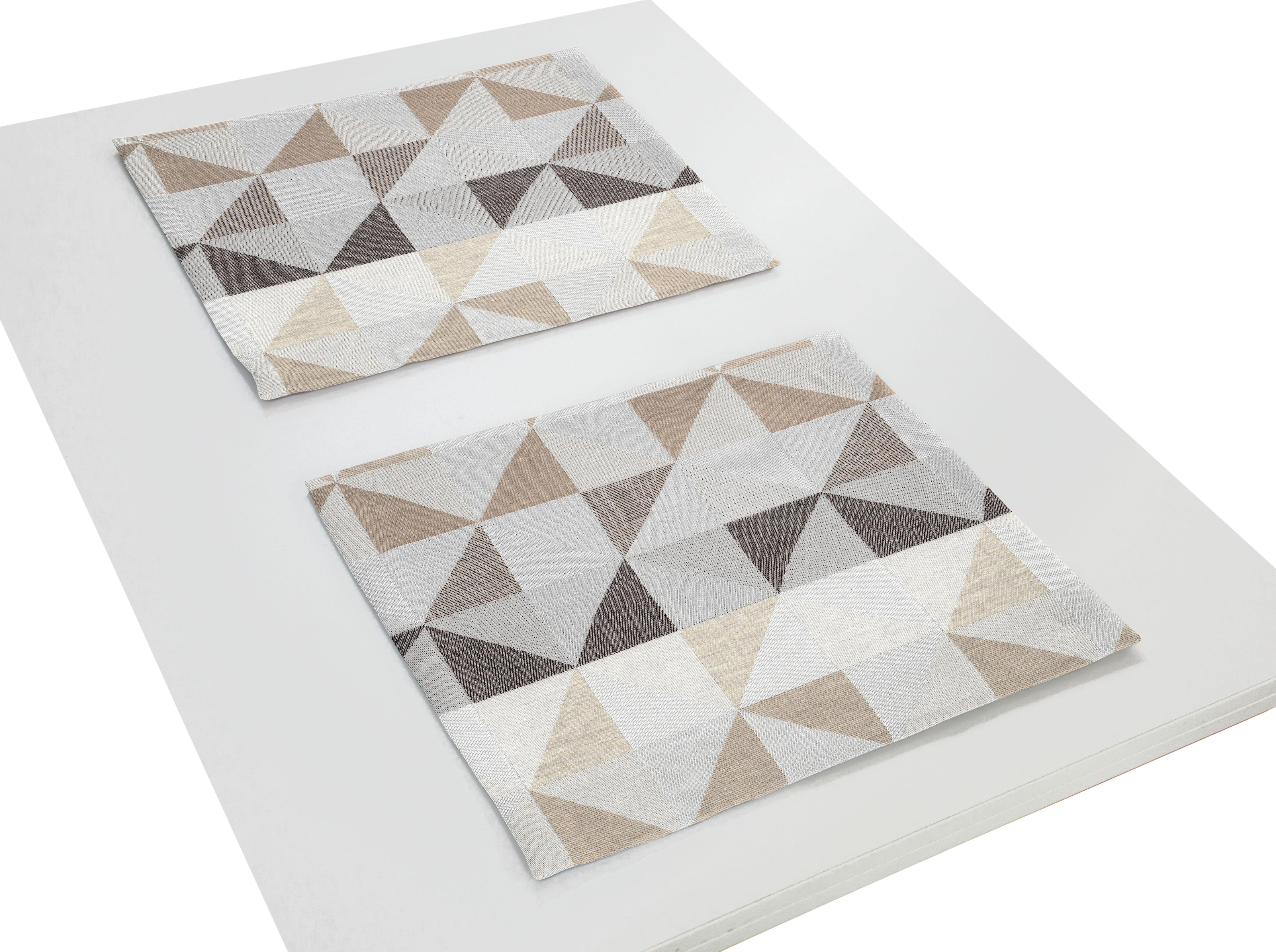 Platzset WIRTH "BERLARE" Gr. 1, braun, B:40cm L:35cm, Obermaterial: 85% Polyester, 15% Baumwolle, Platzsets Image