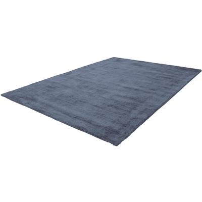 Teppich OBSESSION "My Maori 220", blau (denim), B:160cm H:13mm L:230cm, Viskose, Teppiche, Uni-Farben, Material: 100% Viskose, handgewebt, große Farbauswahl Image