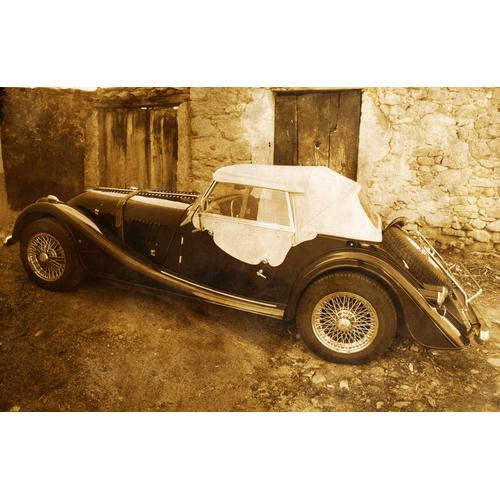 „PAPERMOON Fototapete „“OLDTIMER MG CABRIO““ Tapeten Gr. B/L: 2,00 m x 1,49 m, Bahnen: 4 St., bunt Fototapeten“