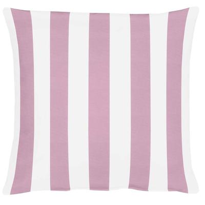 Dekokissen APELT "Delfi" Gr. 1, rosa (weiß, rosé, gestreift), B:39cm L:39cm, Polyester, Dekokissen_Sitzkissen_Kissenhüllen, Kissenhülle mit Füllung, 1 Stück Image