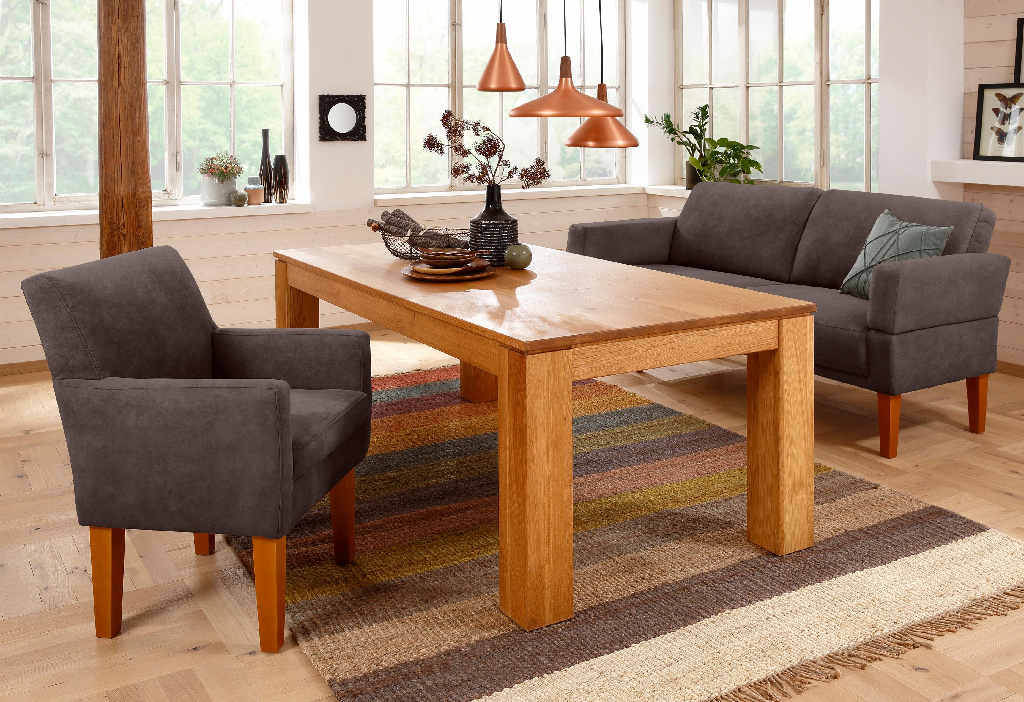 Sofa HOME AFFAIRE "Fehmarn", braun, B:170cm H:98cm T:81cm, Luxus Microfaser (Zusammensetzung: 100% Polyester), Sofas, 3-Sitzer-Sofa 2-Sitzer-Sofa, in 3 Breiten