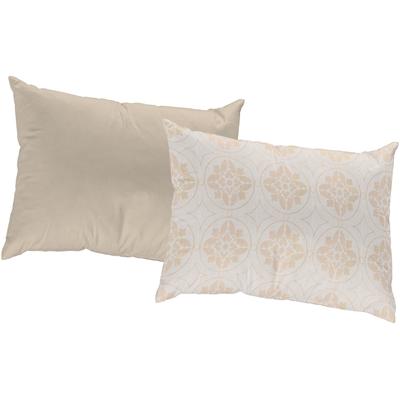 Dekokissen ADAM "Romantic Puligny A", beige (naturweiß, ornamente), B:60cm L:40cm, Baumwolle, Dekokissen_Sitzkissen_Kissenhüllen, mit großen Ornamenten, Wendekissenhülle ohne Füllung, 1 Stück Image