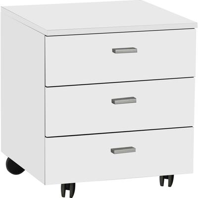Rollcontainer MÄUSBACHER "Big System Office", weiß, B:45cm H:51cm T:45cm, Rollwagen, Breite 45 cm Image