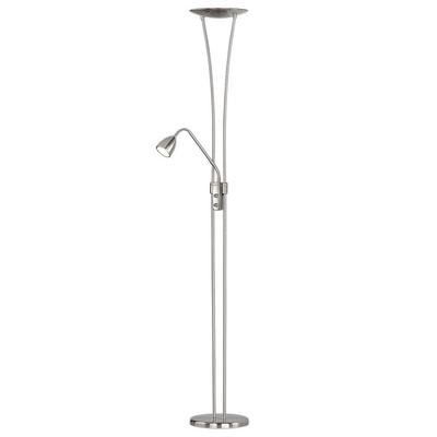 TRIO LEUCHTEN LED Deckenfluter, grau (nickelfarben), H:180cm, Lampen Image