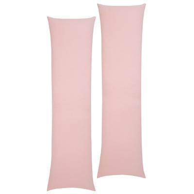 Kissenbezüge HOME AFFAIRE "Cremona3 Kissenbezug für Seitenschläferkissen, OEKO-TEX zertifiziert", rosa (rosé), B:140cm L:40cm, Jersey, Obermaterial: 100% Baumwolle, Kissenbezüge Image