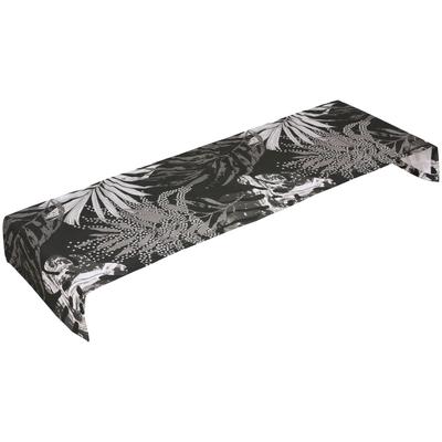 Tischläufer GO-DE "Lara", schwarz (schwarz, weiß), B:40cm L:140cm, Baumwolle, Polyester, Tischdecken, LxB: ca. 120x40 cm, UV-beständig Image