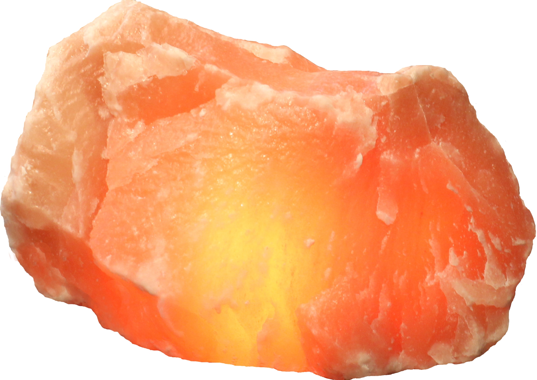 HIMALAYA SALT DREAMS Dekolicht "Rock", orange, 1 Stk., Leuchten, Handgefertigt aus Salzkristall - jeder Stein ein Unikat, ca.25-30 kg