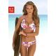 Bügel-Bikini VENICE BEACH Gr. 38, Cup E, bunt (weiß, bedruckt) Damen Bikini-Sets Ocean Blue