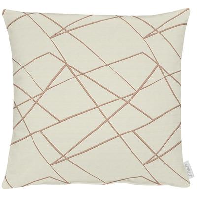 Dekokissen APELT "Vio" Gr. 1, beige (natur, beige, gemustert), B:45cm H:5cm L:45cm, Polyester, Leinen, Dekokissen_Sitzkissen_Kissenhüllen, Kissenhülle mit Füllung, 1 Stück Image