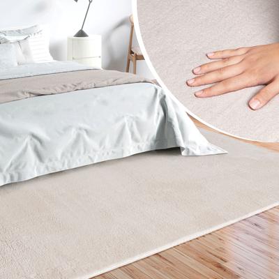 Teppich MERINOS "Loft 37, Kunstfellteppich", beige (creme), B:160cm H:16mm L:220cm, Polyester, Teppiche, weich und kuschelig, Fell Haptik, Anti-Rutsch-Unterseite Image
