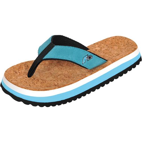 „Zehentrenner F2 „“BEACH SLIPPER Men&Woman““ Schuhe Gr. 42/43, blau (türkis) Wassersportausrüstung“