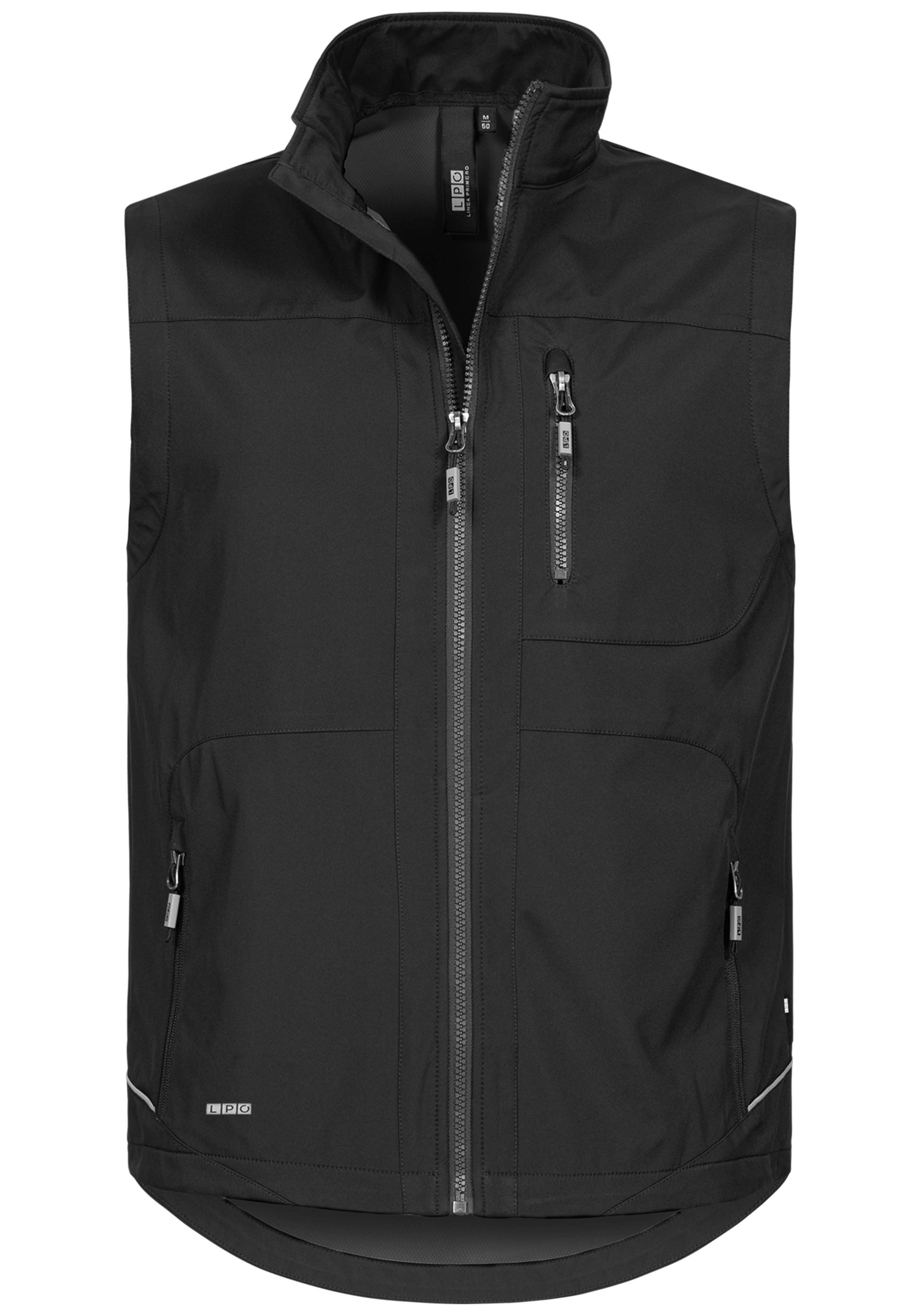 Funktionsweste LPO "HAMTON II VEST MEN", Herren, Gr. XL (54), schwarz, 97% Polyester; 3% Elasthan, gerade, Westen Funktionsweste, auch in Großen Größen erhältlich