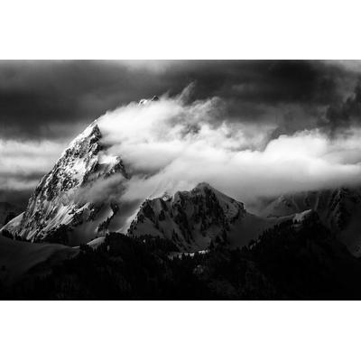 Fototapete PAPERMOON "Photo-Art SEBASTIEN CHEMINADE, FELSEN UND WIND", bunt, B:2,00m L:1,49m, Vlies, Tapeten