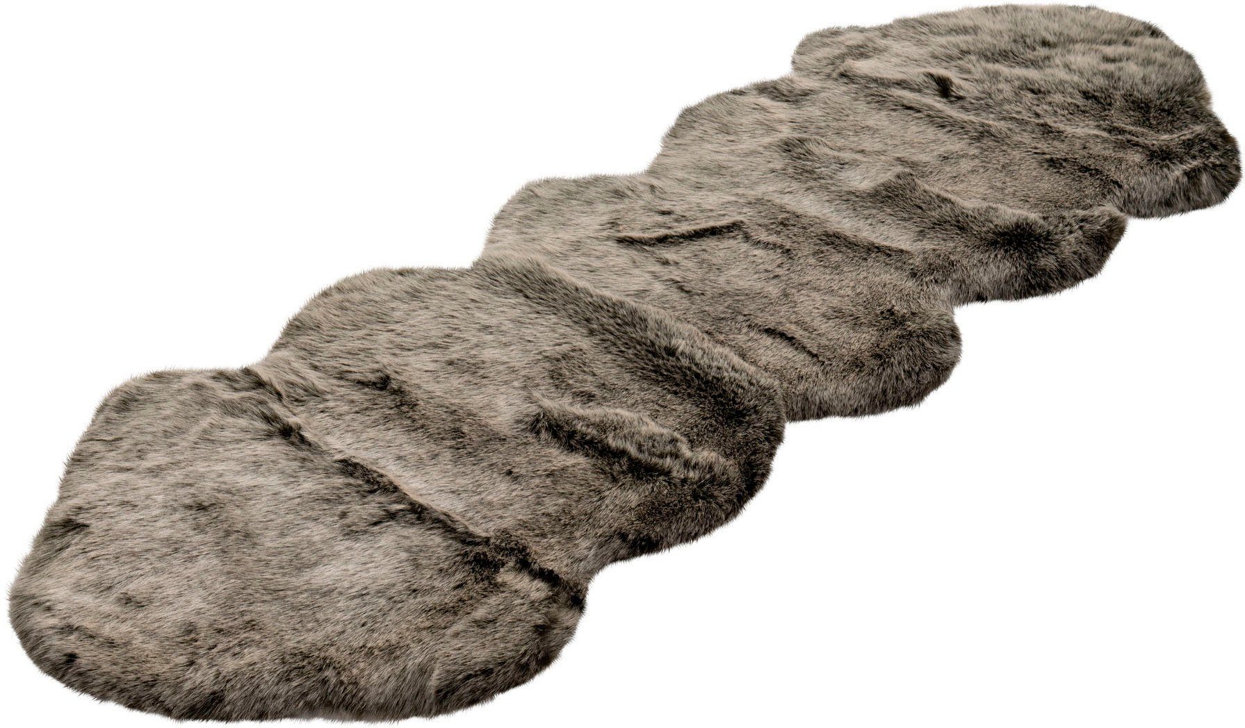 Hochflor-Läufer CALO-DELUXE "Emica-1000" Gr. 17, grün, B:60cm H:52mm L:180cm, Kunstfaser, Teppiche, Kunstfell