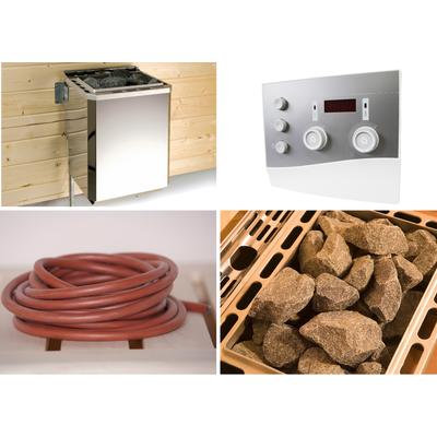 Bio-Saunaofen WEKA "Technikpaket 2", silber (silberfarben), Saunaöfen