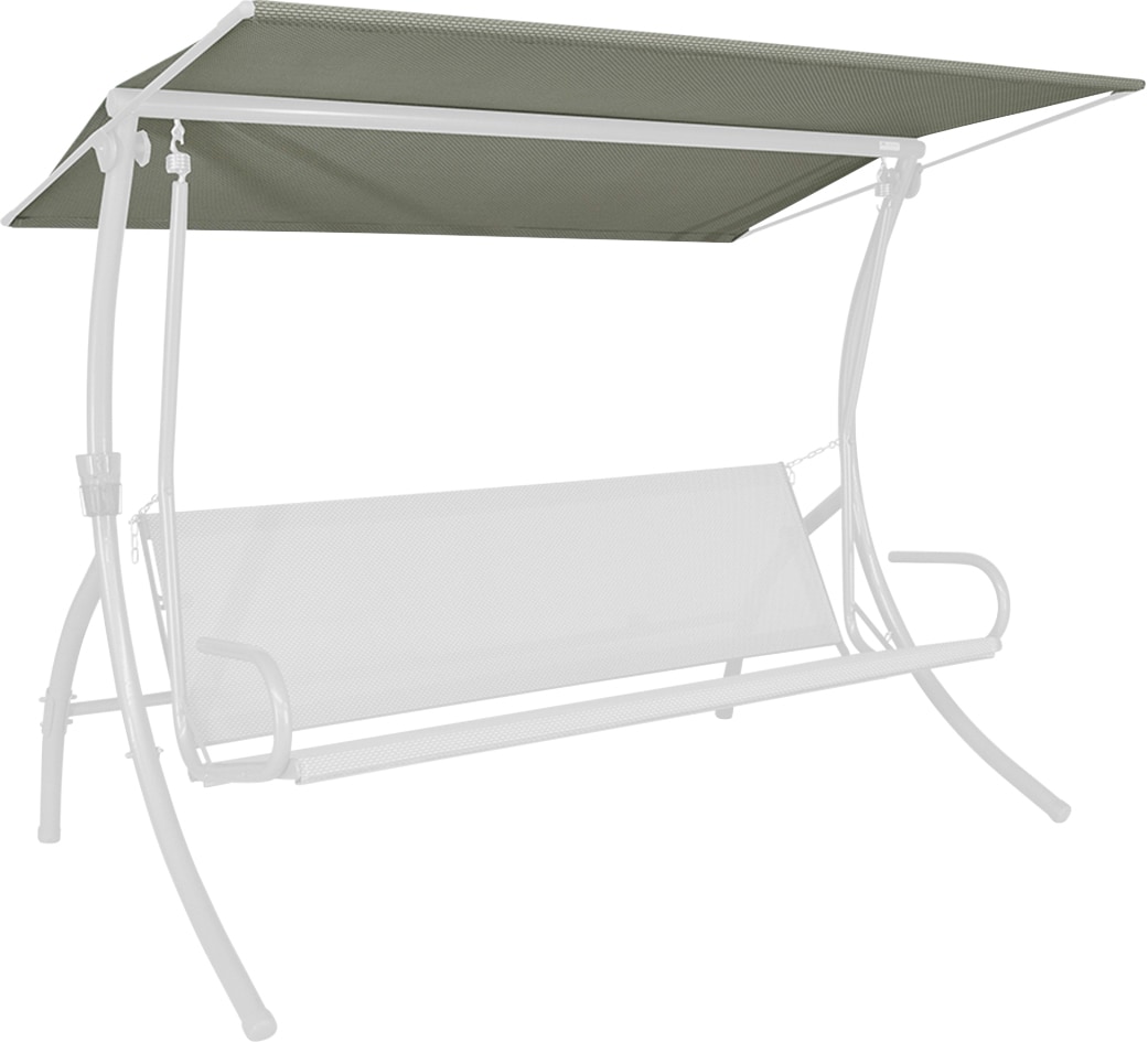 Hollywoodschaukelersatzdach, grün (olivgrün), B:210cm T:145cm, Polyacryl, ANGERER FREIZEITMÖBEL, Sonnensegel, (B/T): ca. 210x145 cm Image