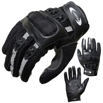 Motorradhandschuhe PROANTI Gr. XL, schwarz, Handschuhe, XL, Obermaterial: 60% Rindsleder, 30% Nylon, 10% Polyester. Innenfutter: 100% Polyester
