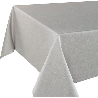Tischdecke DELINDO LIFESTYLE "WIEN" Gr. 1, grau, B:160cm L:130cm, Polyester, Tischdecken, Fleckabweisend, pflegeleicht, 180 g/m² Image