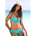 Push-Up-Bikini-Top S.OLIVER "Spain" Gr. 34, Cup A, blau (türkis) Damen Bikini-Oberteile Ocean Blue