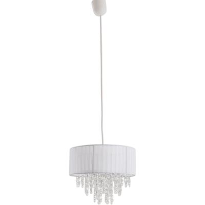 NÄVE Pendelleuchte "Kristallo", weiß (weiß, transparent), Ø 30cm H: 100cm, Lampen, incl. Pendel: weiß - 80cm, Material: Metall/Kunststoff/Textil, weiß Image
