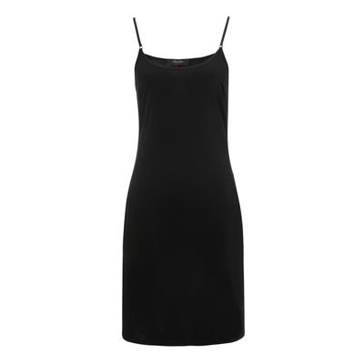Unterkleid ANISTON CASUAL, Damen, Gr. 46, N-Gr, schwarz, Single Jersey, Obermaterial: 95% Polyester, 5% Elasthan, unifarben, casual, figurumspielend kniefrei, Kleider, mit verstellbaren Spaghetti-Trägern Image