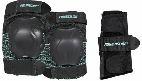 Protektoren-Set POWERSLIDE "Standard Women" Gr. XL, schwarz, Protektoren, XL, Nylon Mesh Image