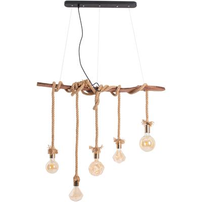 NÄVE Pendelleuchte "Rope", beige (natur), H: 210cm, Lampen, An den Schrauben höhenverstellbar, Holz/Metall/Kunststoff/Juteseil Image