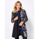 Longblazer MAINPOL "Longblazer" Gr. 50, blau (blau, gemustert) Damen Blazer