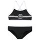 Bustier-Bikini KANGAROOS "Sporty" Gr. 170/176, N-Gr, schwarz Kinder Bikini-Sets Bikinis