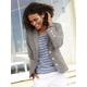 Jackenblazer INSPIRATIONEN "Blazer" Gr. 36, grau (taupe) Damen Blazer