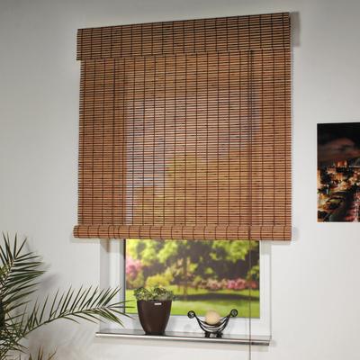 Seitenzugrollo LIEDECO Gr. 2, braun, B:100cm H:170cm, Holzwerkstoff, Rollos Image