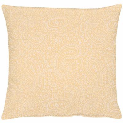 Dekokissen APELT "7907 Uni Paisley" Gr. 2, rot (apricot, unifarben), B:48cm L:48cm, Polyester, Kunstfaser, Dekokissen_Sitzkissen_Kissenhüllen, Kissenhülle mit Füllung, 1 Stück Image