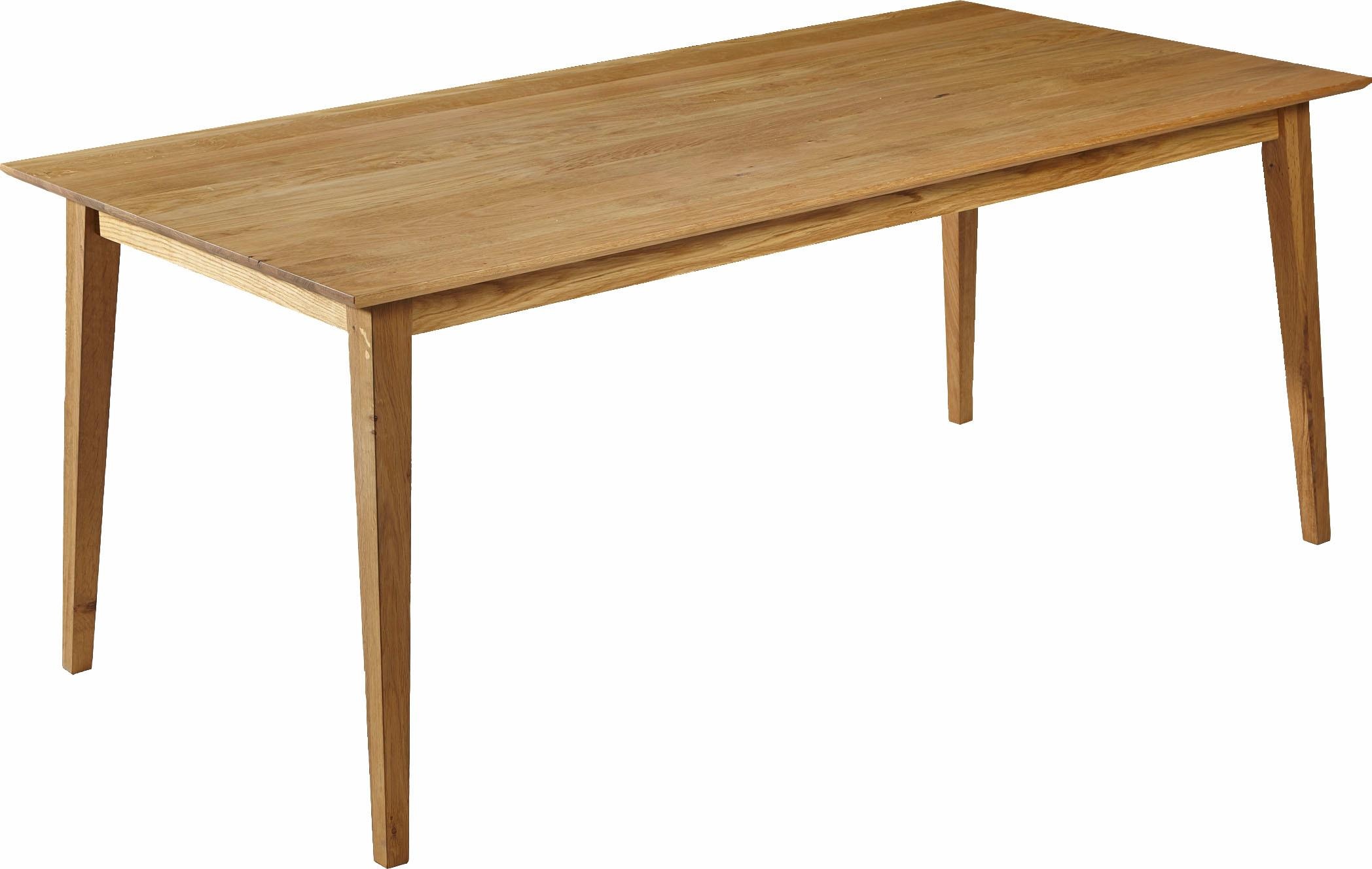 Esstisch MASSIVLINE & MORE "Filippa", braun (wildeiche, wildeiche, wildeiche), B:140cm H:74cm T:90cm, Tische, Gestell aus Massivholz