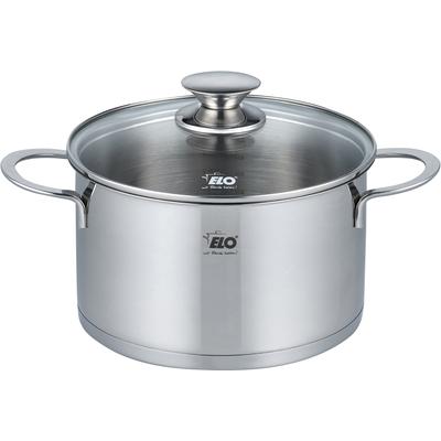 Fleischtopf ELO "Galant", silber (silberfarben), Ø:14cm, Töpfe, integriertes Öl- Dosier-System, Induktion