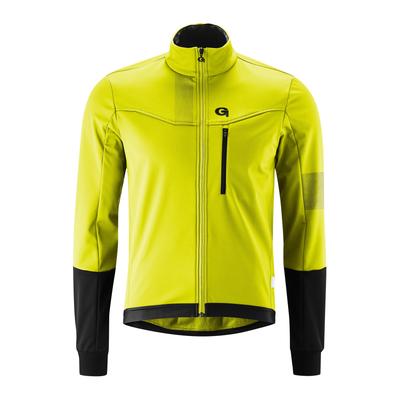Fahrradjacke GONSO "Valaff", Herren, Gr. 4XL, gelb (neongelb), 100% Polyester, Jacken, Herren Softshell-Jacke, Windjacke atmungsaktiv und wasserabweisend Image