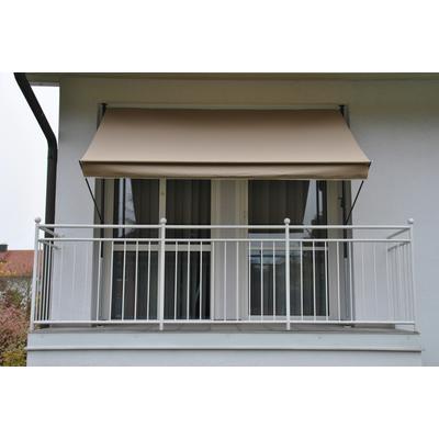 Klemmmarkise, grau (taupe), B:200cm, Polyacryl, ANGERER FREIZEITMÖBEL, Markisen, taupe, Ausfall: 150 cm, versch. Breiten Image