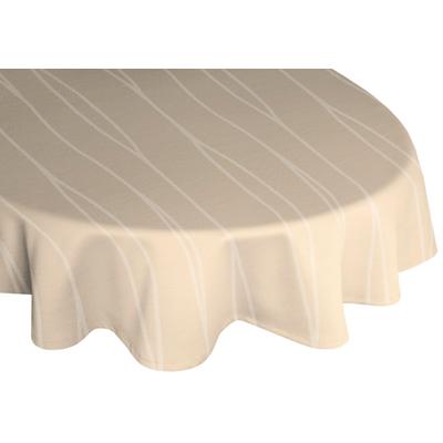 Tischdecke WIRTH "LANGWASSER" Gr. 1, grau (taupe), B:130cm L:190cm, Kunstfaser, Tischdecken, oval Image