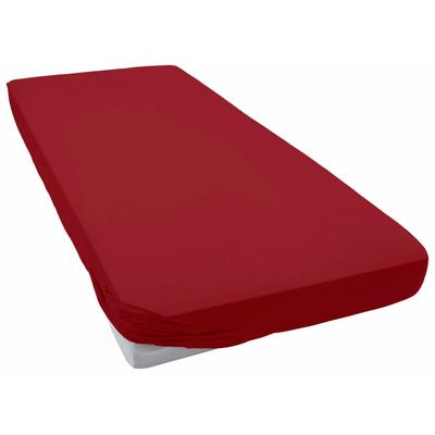 Bettlaken ESTELLA "Feinjersey", braun (kirsch), B:90-100cm L:200cm, Jersey, Obermaterial: 100% Baumwolle, Laken, Rundumgummi Image