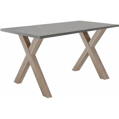 Schreibtisch MÄUSBACHER "Mio", braun (eichefarben, graphit), B:120cm H:75cm T:70cm, Tische