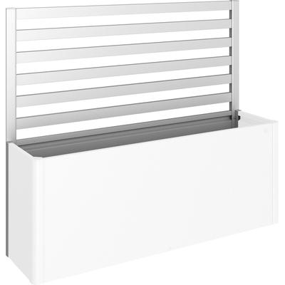Rankgitter BIOHORT, silber (silberfarben, metallic), B:201cm H:91cm, Stahlblech, Rankhilfen, für biohort Hochbeet DaVinci 200